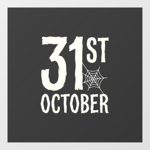 31st October Halloween Spider Web Design