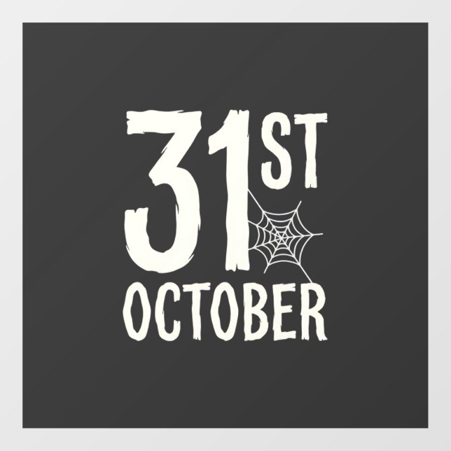 31st October Halloween Spider Web Design (Sheet)