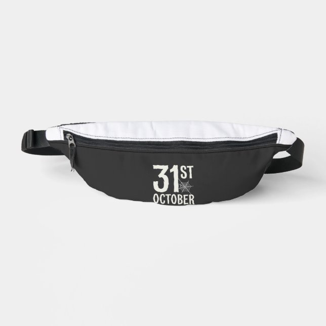 31st October Halloween Spider Web Design Bum Bags (Front)