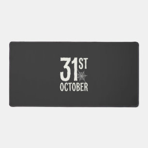 31st October Halloween Spider Web Design Desk Mat
