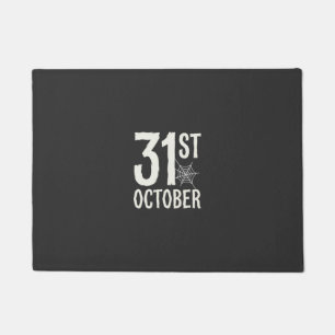 31st October Halloween Spider Web Design Doormat