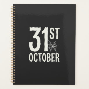 31st October Halloween Spider Web Design Planner