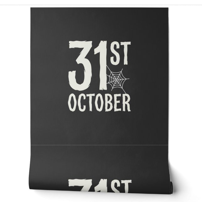 31st October Halloween Spider Web Design Wallpaper (Unrolling)