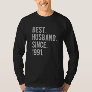 31st Wedding Aniversary For Him  Best Husband Sinc T-Shirt