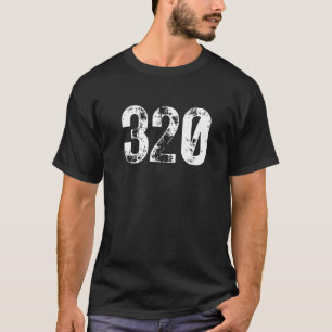 320 Area Code St Cloud MN Mobile Telephone Area Co T-Shirt