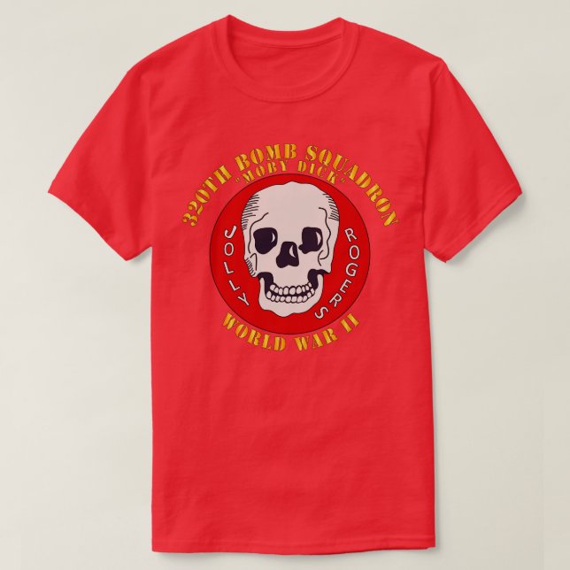 320th Bomb Squadron WWII RED SQUADRON T-Shirt (Design Front)
