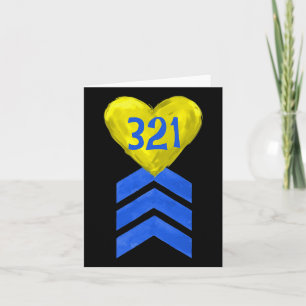 321 Trisomy 21 Down Syndrome Awareness Card