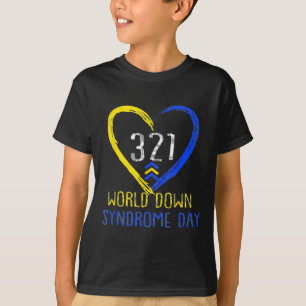 321 World Down Syndrome Day Three Arrows Men Women T-Shirt