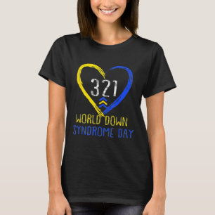 321 World Down Syndrome Day Three Arrows Men Women T-Shirt