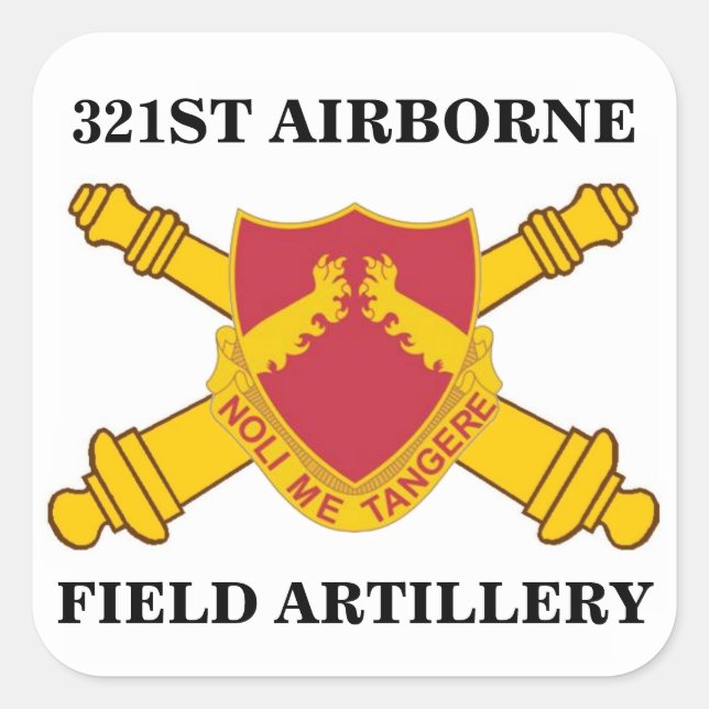 321ST AIRBORNE FIELD ARTILLERY STICKERS (Front)