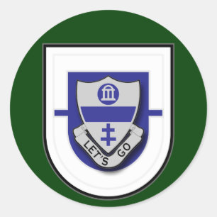 325th Infantry Regiment - 1st Battalion Flash Classic Round Sticker