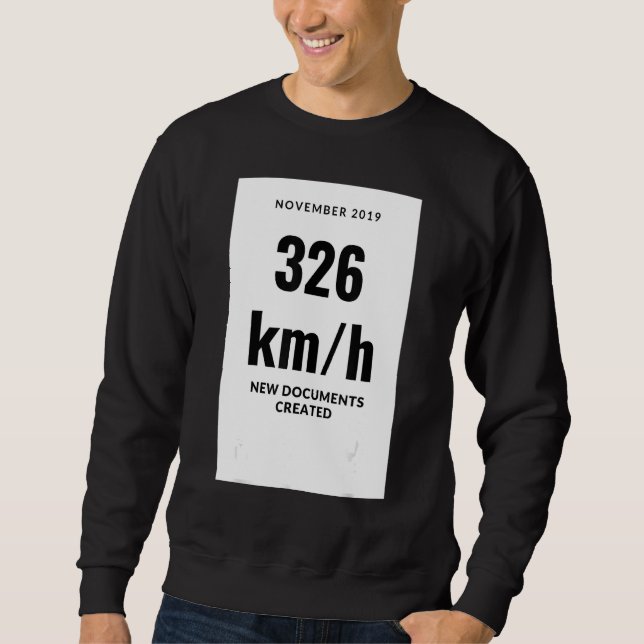 326 km h  new brand sweatshirt (Front)