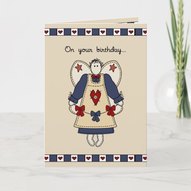 3274 Angel Dancing Birthday Card (Front)