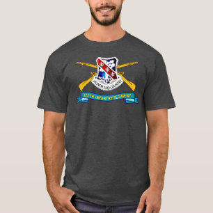 327th Infantry Regiment DUI w Br Ribbon X T-Shirt