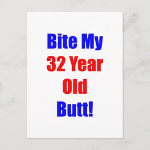 32 Bite My Butt Postcard