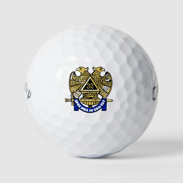 32 DEGREE MASON Golf Towel Balls (Front)