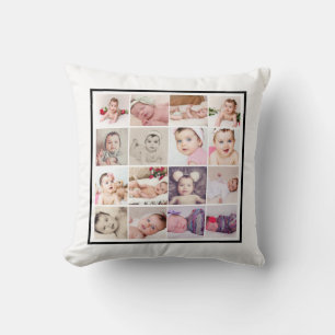 32 Photo Collage Unique Personalised Cushion