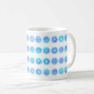 32 snowflakes coffee mug