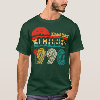 32 Years Old Gifts Legend Since October 1990 32nd  T-Shirt