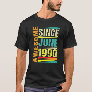 32 Years Old  Legend Since June 1990 32nd Birthday T-Shirt