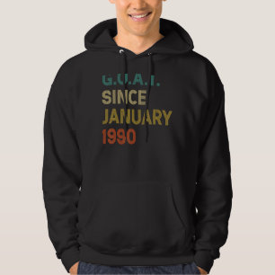 32nd Birthday 32 Years Old Goat Since January 1990 Hoodie
