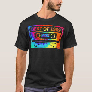 32nd Birthday 32 Years Old Tie Dye Best 1989 Casse T-Shirt