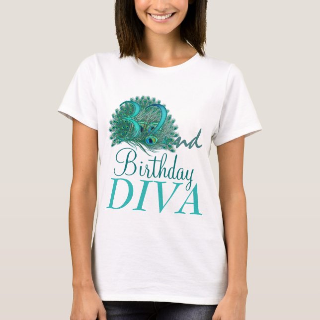 32nd Birthday Diva Shirts (Front)