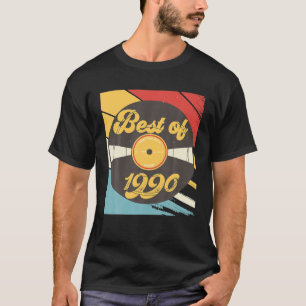 32Nd Birthday Gift Vinyl Record Vintage 1990 T-Shirt