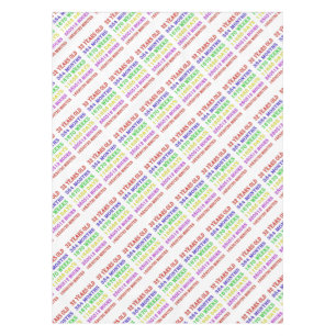32nd Birthday Milestones Tablecloth