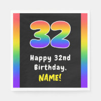 32nd Birthday: Rainbow Spectrum # 32, Custom Name