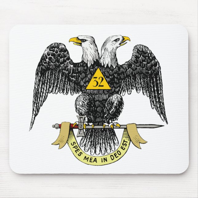 32nd Degree Scottish Rite Black Eagle Mouse Pad (Front)