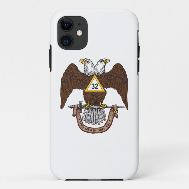 32nd Degree Scottish Rite Brown Eagle Case-Mate iPhone Case (Back)