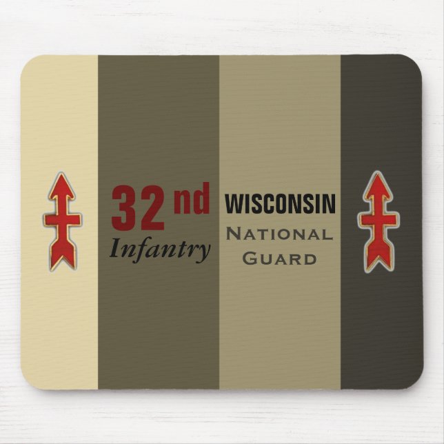 32nd Infantry Wisconsin National Guard Mouse Pad (Front)
