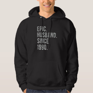 32nd Wedding Aniversary For Him Epic Husband Sinc Hoodie