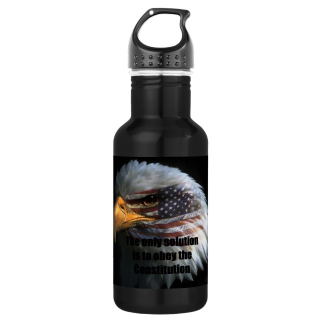 32oz w/ American Eagle Face w/ The 532 Ml Water Bottle (Front)