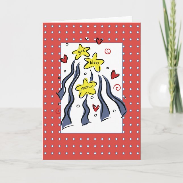 3307 God Bless America Card (Front)