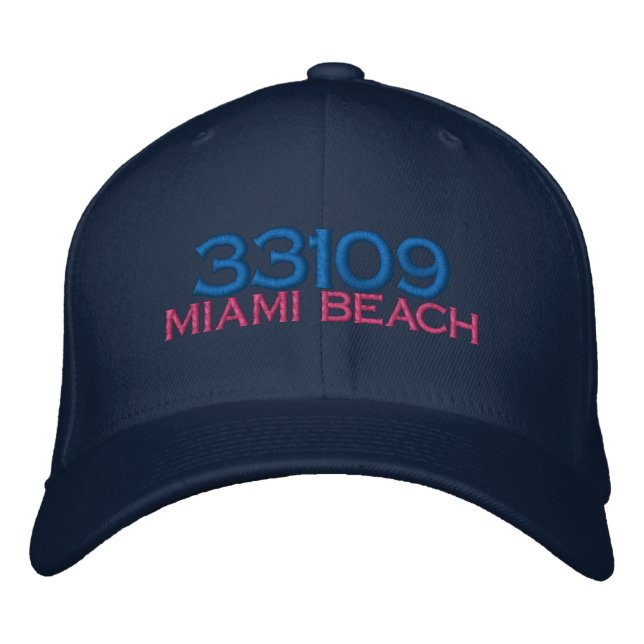 33109 MIAMI BEACH FLORIDA HAT (Front)