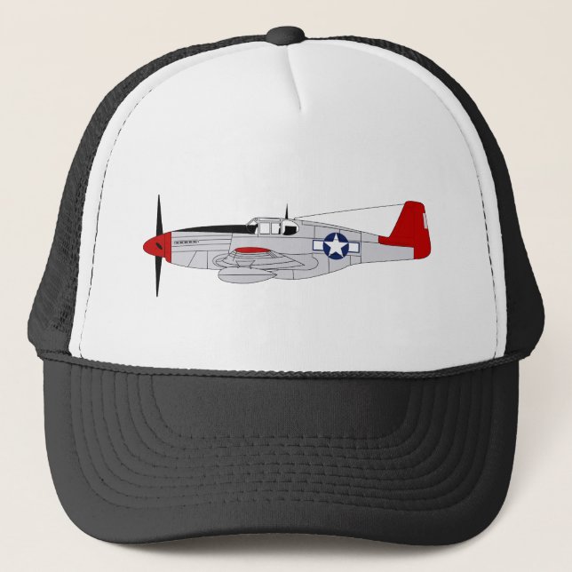 332nd Fighter Group - Red Tails - Tuskegee Airmen Trucker Hat (Front)