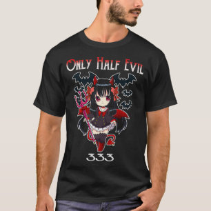 333 Only Half Evil Pastel Goth Kawaii Devil Girl P T-Shirt