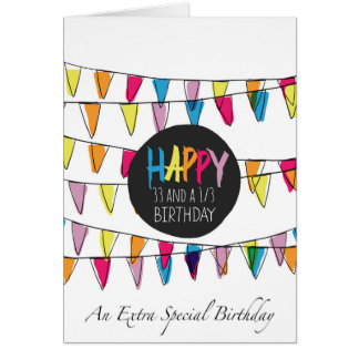 33 1/3 bunting flags