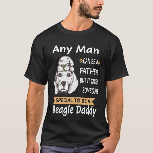 33 Any Man - Beagle Daddy Beagle T-Shirt (Front)