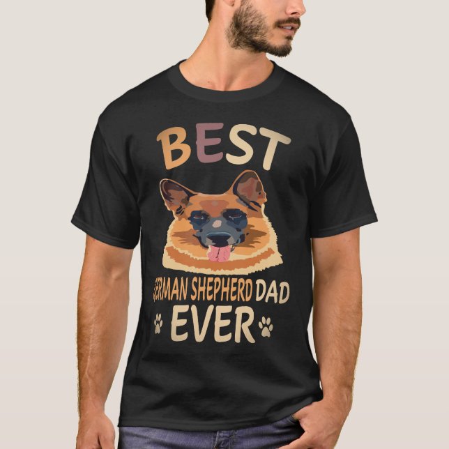 33 Best German Shepherd Dad Ever German Shepherd T-Shirt (Front)