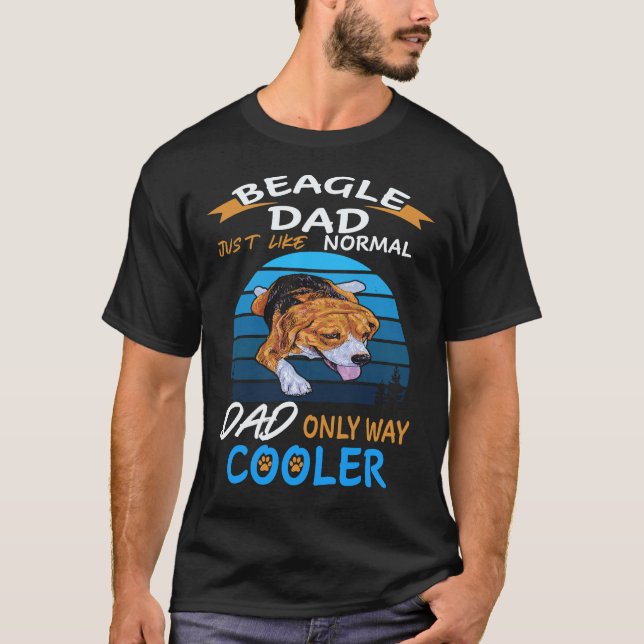 33 Dad - Beagle Dad Cooler Beagle T-Shirt (Front)