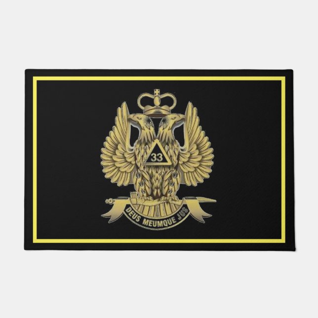 33 Degree mason Doormat (Front)