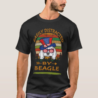 33 Easily Distracted By Beagle T-Shirt