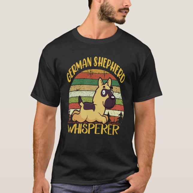 33 German Shepherd Whisperer German Shepherd T-Shirt (Front)
