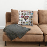 33 Photo Template Personalised Custom Made Collage Cushion<br><div class="desc">33 Photo Template Personalised Custom Made Collage pillow from Ricaso - perfect keepsake - change the background colour by clicking on "customise further"</div>