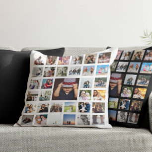 33 Photo Template Personalized Custom Made Collage Cushion