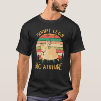 33 Short Legs Big Attitude Cute Corgi T-Shirt