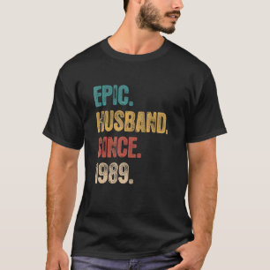 33 Wedding Aniversary For Him   Epic Husband Since T-Shirt